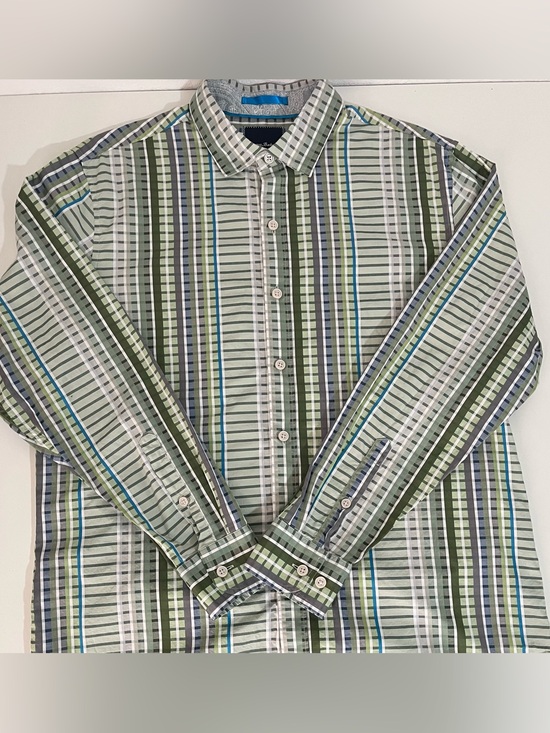 Tommy Bahama Other - Tommy Bahama Luxury Pima Cotton Long Sleeve Shirt Green Multi-Color L